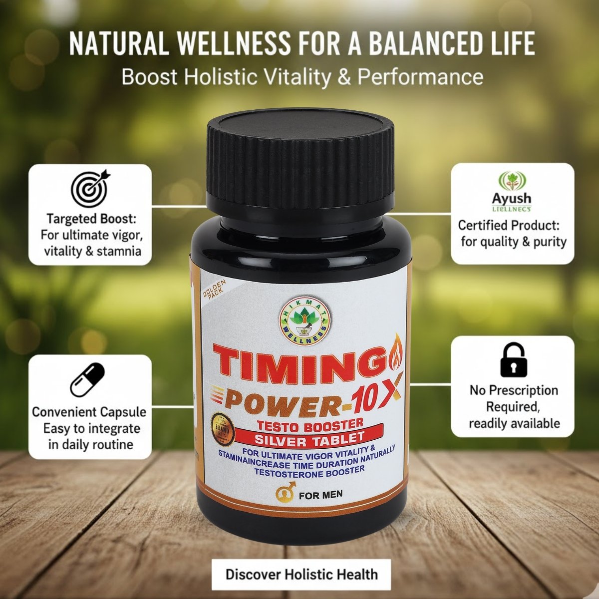 Hikmat Wellness Timing Capsules(Golden) - Image 9